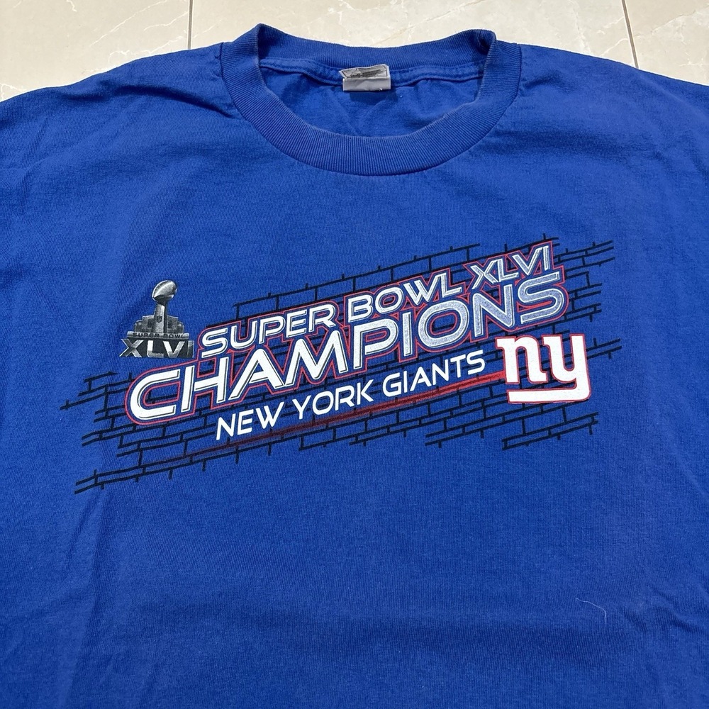 Vintage New York Giants Super Bowl T Shirt Men's Large Football NFL NYC